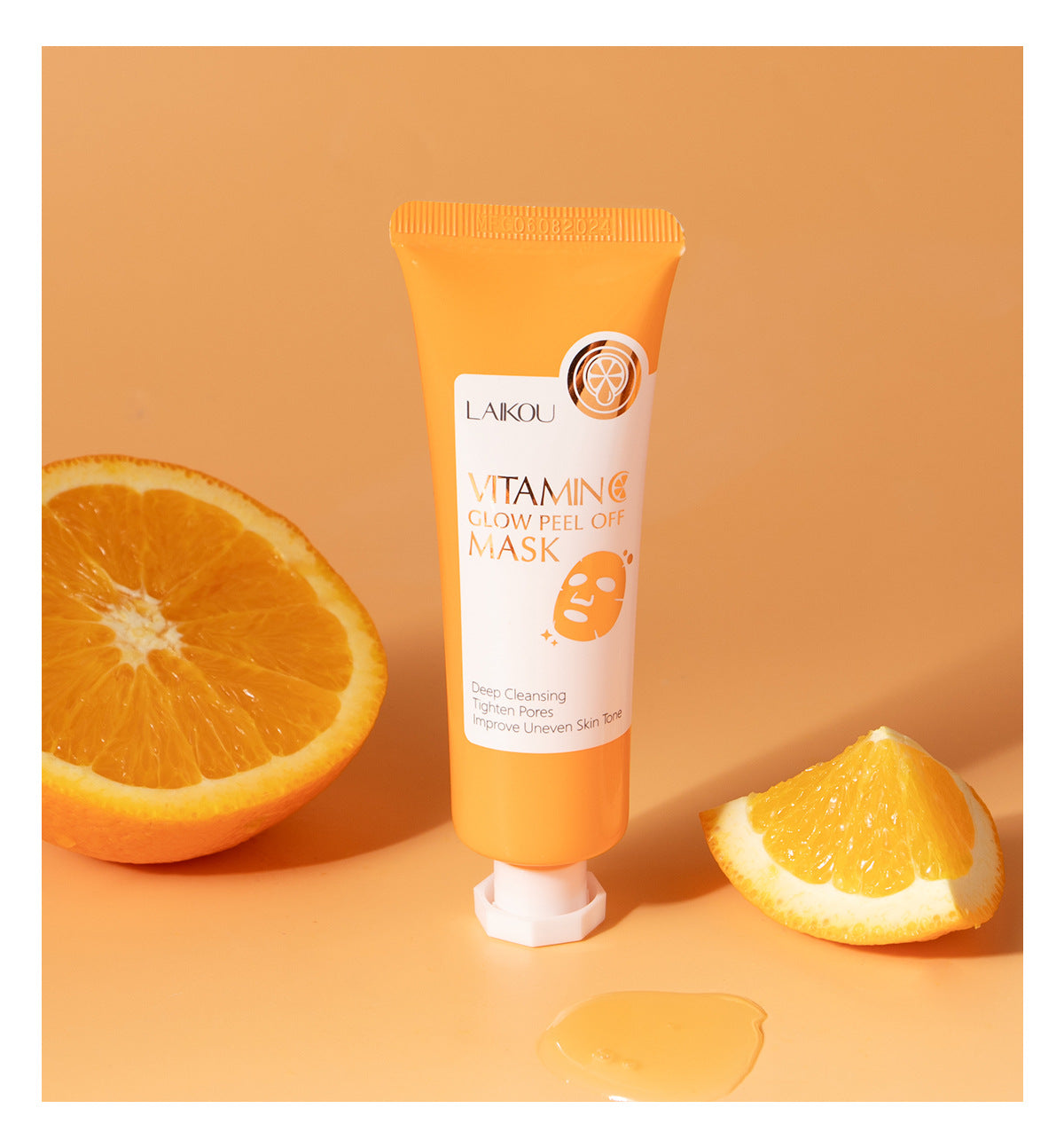 Vitamin C Tearing Mask Peel Off Facial Mask Oil Control Blackhead Remover Peel Off Dead Skin