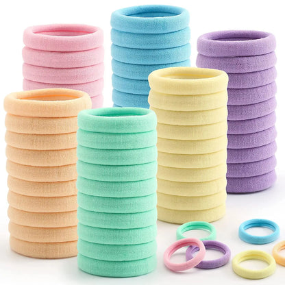 50/100pcs Hair Bands No Damage for Women Girl Hairband High Elastic Rubber Band Hair Ties