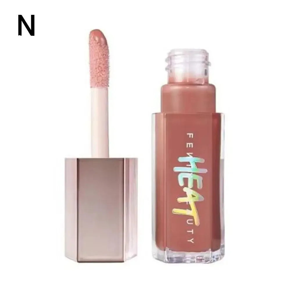 Beginner Lipstick FB Transparent Color glittery Lip Gloss Mirror Sweet Mouth Fuchsia Paste