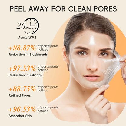 Vitamin C Tearing Mask Peel Off Facial Mask Oil Control Blackhead Remover Peel Off Dead Skin