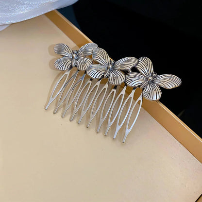 Fashion Metal Butterfly Hair Combs For Women Gold Color Insect Bride Headdress Hair Jewelry Accessories