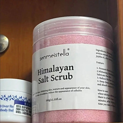 Real Sea Salt & Rose Scrub 350g Exfoliating Moisturizing Body Care