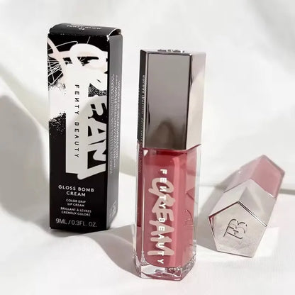 Beginner Lipstick FB Transparent Color glittery Lip Gloss Mirror Sweet Mouth Fuchsia Paste