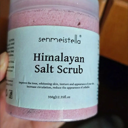 Real Sea Salt & Rose Scrub 350g Exfoliating Moisturizing Body Care