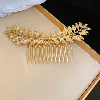 Fashion Metal Butterfly Hair Combs For Women Gold Color Insect Bride Headdress Hair Jewelry Accessories
