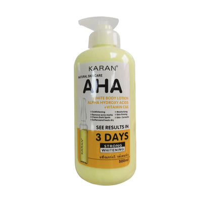500ml AHA Fruit Acid Whitening Body Cream Hydroxy Acids Vitamin C&E Hydrating Lighter