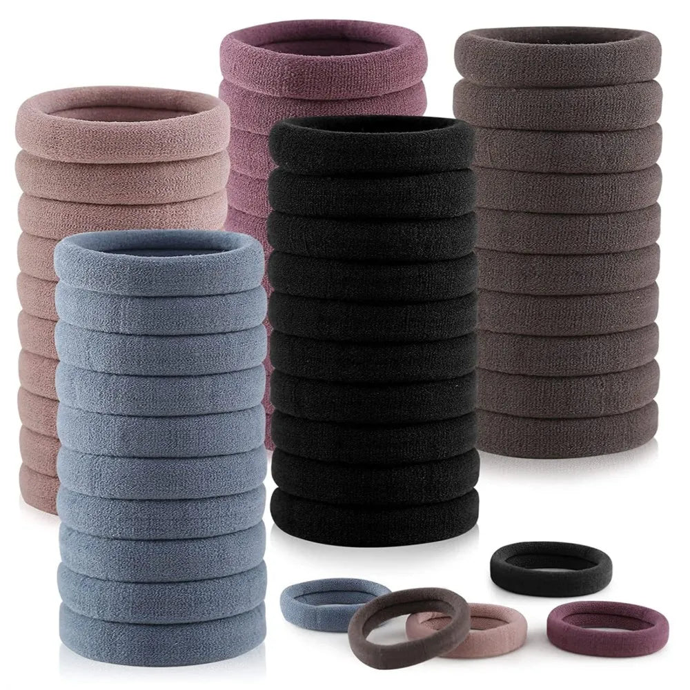 50/100pcs Hair Bands No Damage for Women Girl Hairband High Elastic Rubber Band Hair Ties
