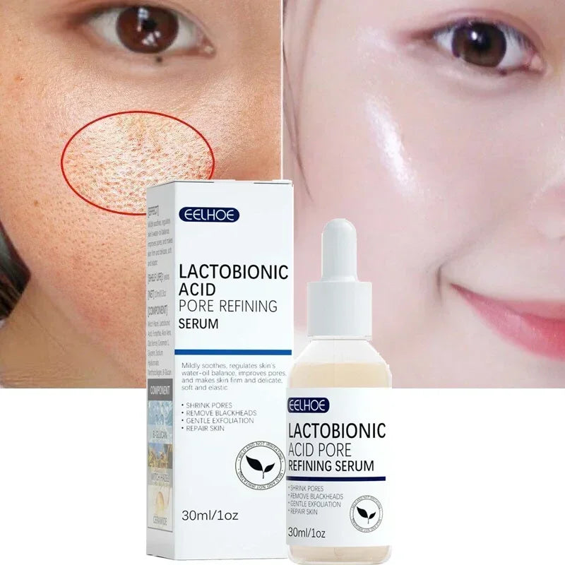 Lactobionic Acid Face Serum Pore Shrink Hyaluronic Acid Moisturizing Nourishing Firming Brighten