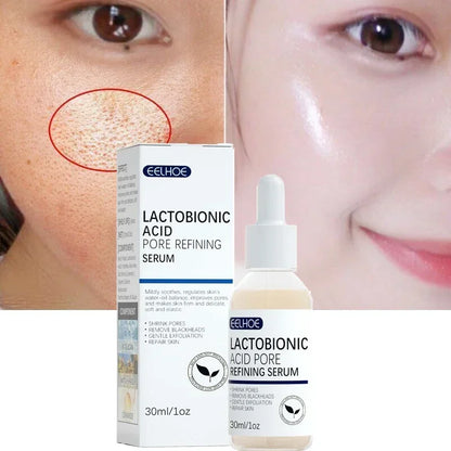 Lactobionic Acid Face Serum Pore Shrink Hyaluronic Acid Moisturizing Nourishing Firming Brighten
