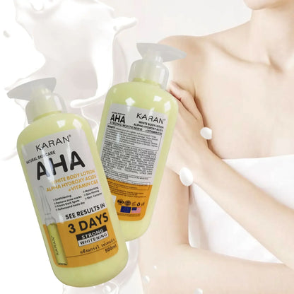 500ml AHA Fruit Acid Whitening Body Cream Hydroxy Acids Vitamin C&E Hydrating Lighter