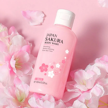 LAIKOU 100ml Sakura Body Wash Shower Gels Lotion Cherry Blossom Smooth Gentle Cleansing
