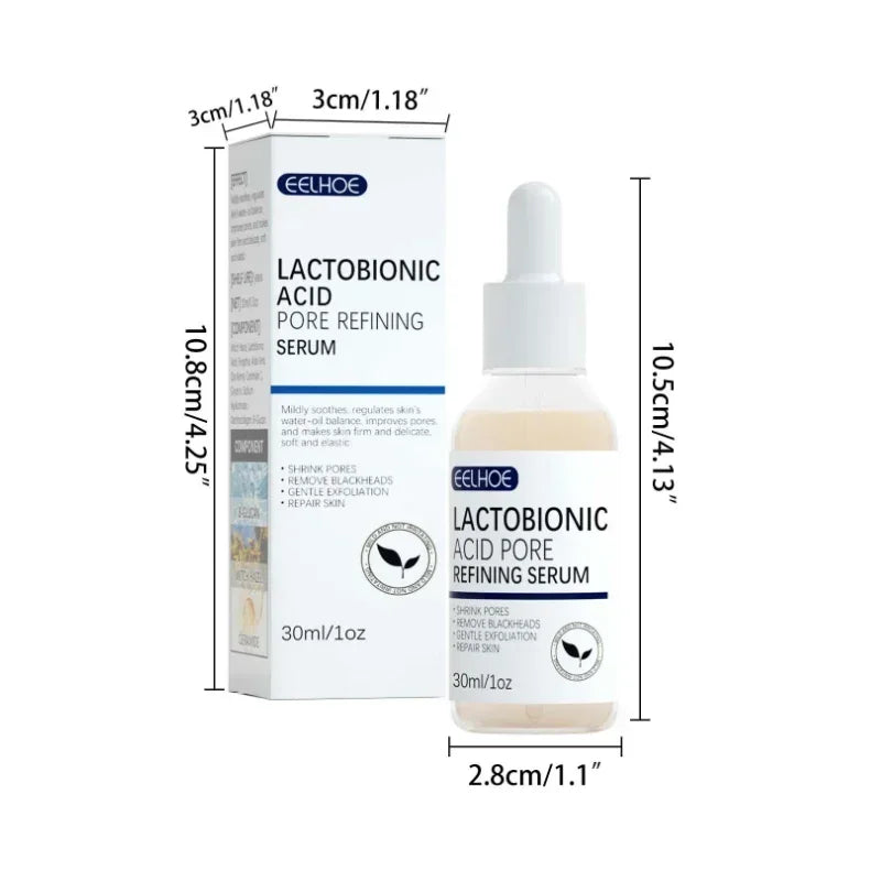 Lactobionic Acid Face Serum Pore Shrink Hyaluronic Acid Moisturizing Nourishing Firming Brighten