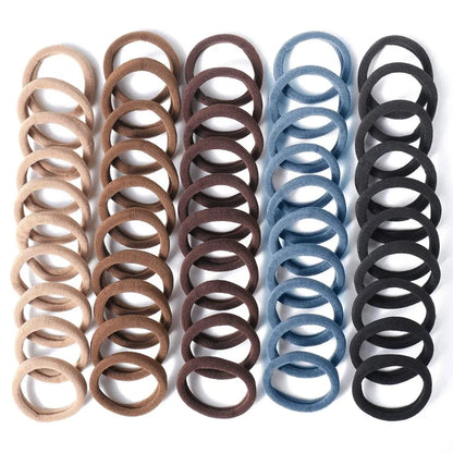 50/100pcs Hair Bands No Damage for Women Girl Hairband High Elastic Rubber Band Hair Ties