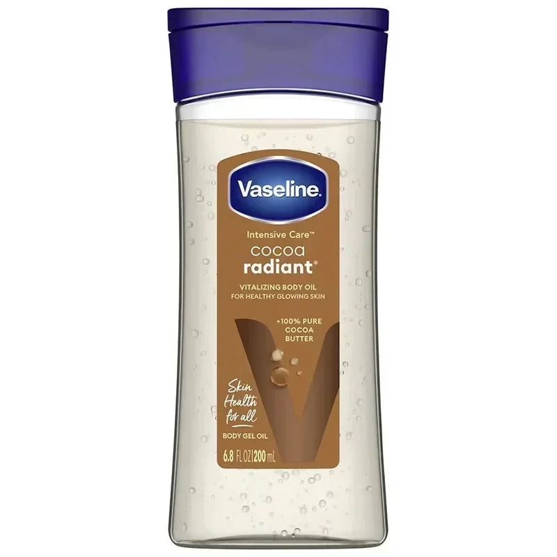 Vaseline Cocoa Body Luminous Oil 200ml Long-lasting Moisturizing Skin Care Oil Body Brightening