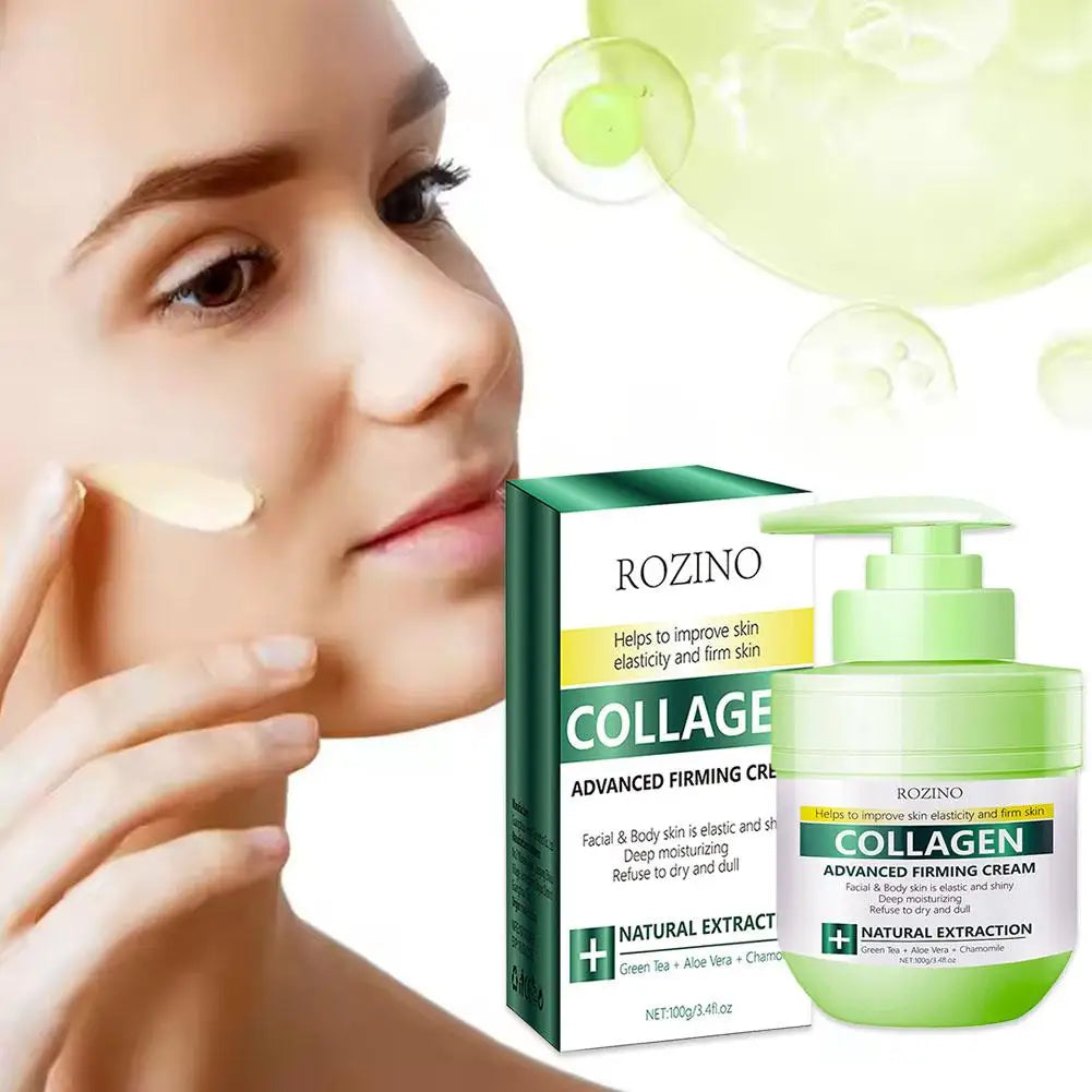 Collagen Body Cream Firming Fade Fine Lines Wrinkle Dark Spots Repairing Drying Body Brightening