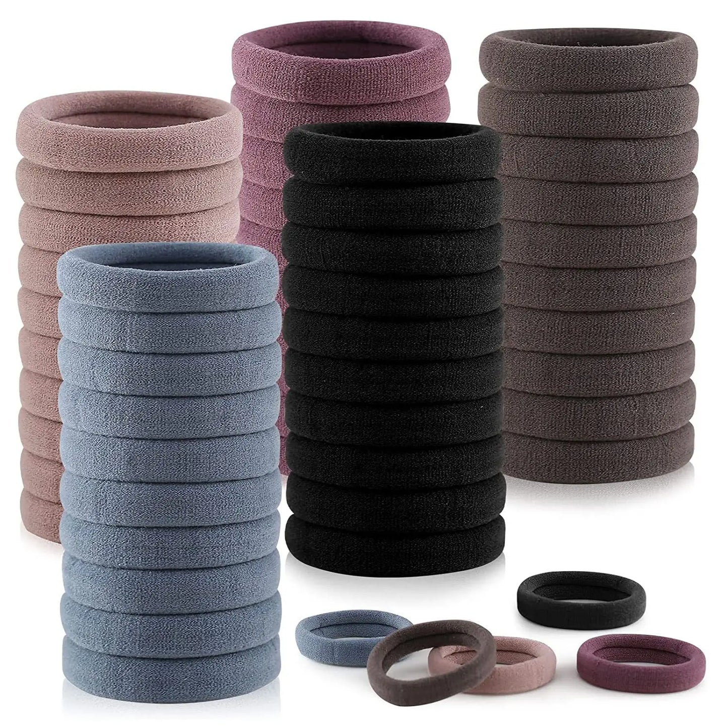 50/100pcs Hair Bands No Damage for Women Girl Hairband High Elastic Rubber Band Hair Ties