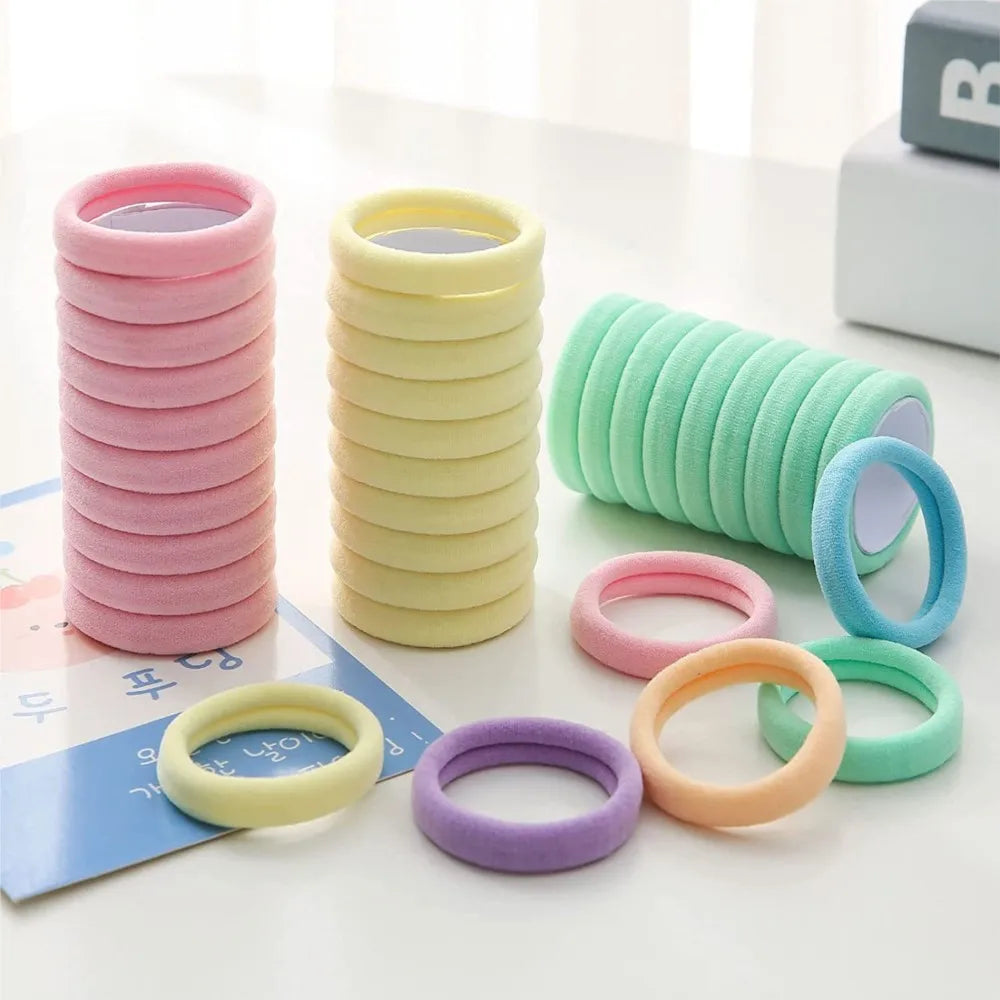 50/100pcs Hair Bands No Damage for Women Girl Hairband High Elastic Rubber Band Hair Ties