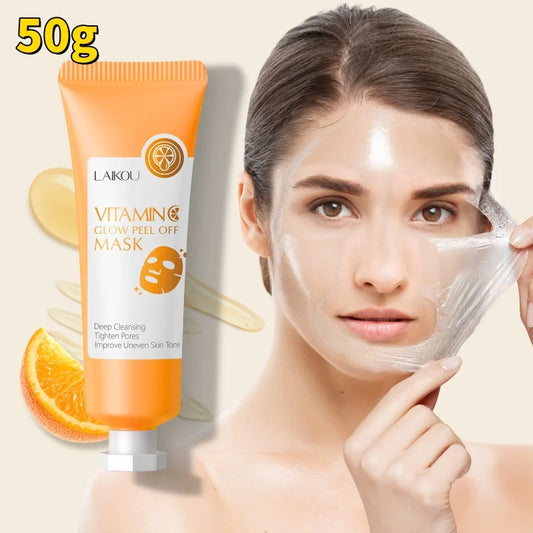 Vitamin C Tearing Mask Peel Off Facial Mask Oil Control Blackhead Remover Peel Off Dead Skin